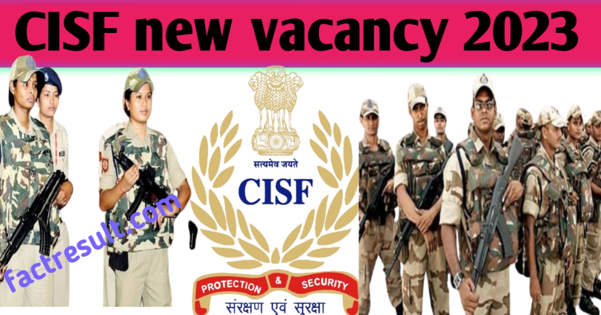 CISF Head Constable Vacancy 2023